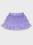 Παιδική τούλινη φούστα Energiers σε λιλά χρώμα με σατινέ λάστιχο στη μέση και πολλαπλές στρώσεις τούλι, ιδανική για κοριτσίστικες εμφανίσεις.