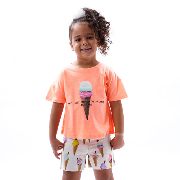 Enrgiers Children's T-Shirt and Shorts Set - "Ice Cream Mood"
