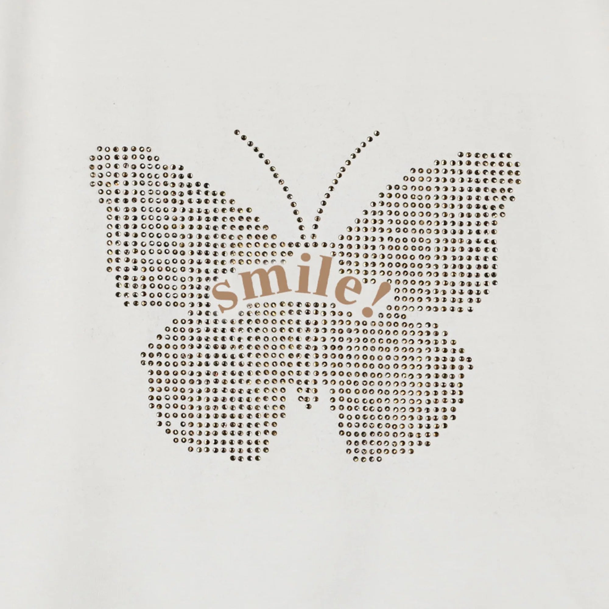 Energiers Girls' Set: Butterfly Blouse and Khaki Shorts with Belt