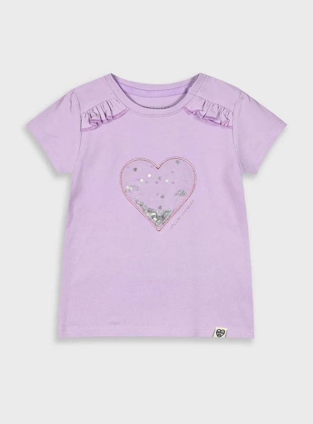 Παιδική λιλά μπλούζα Energiers με καρδιά και βολάν στα μανίκια
Παγιέτες 