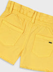 Κίτρινο παιδικό σορτσάκι Energiers με ξέφτια και πίσω τσέπες