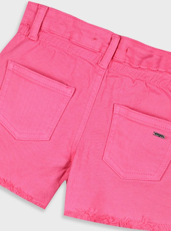 Παιδικό φούξια τζιν σορτσάκι Energiers με ξέφτια και πίσω τσέπες