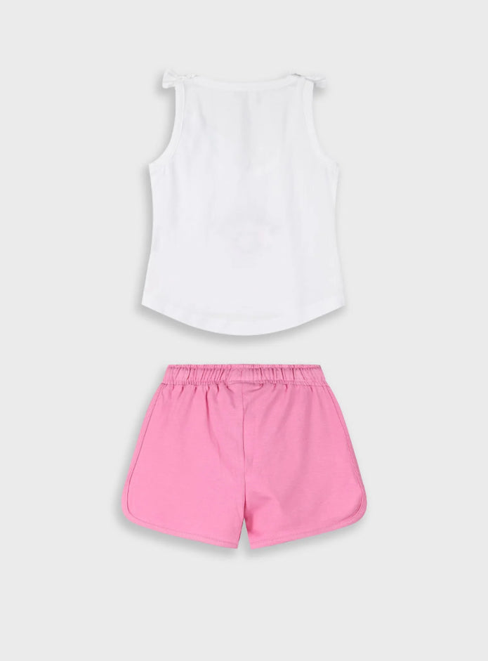 Παιδικό σετ Energiers με λευκό τοπ με στάμπα 