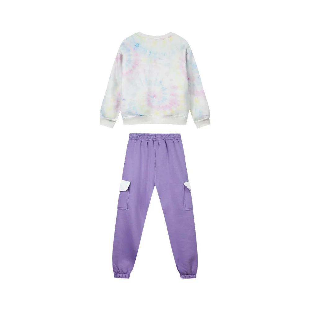 Energiers Kids Tie-Dye Tracksuit Set with Message & Cargo Pants