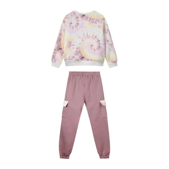 Energiers Kids Tie-Dye Tracksuit Set with Message &amp; Cargo Pants