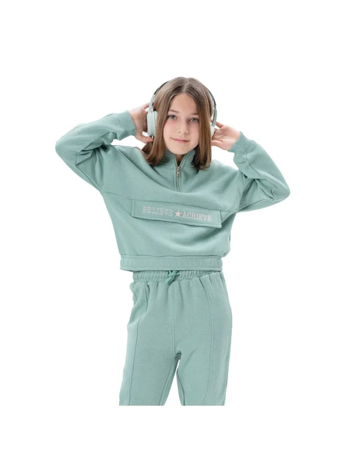 Energies Kids Tracksuit Set "Believe &amp; Achieve" with Zipper