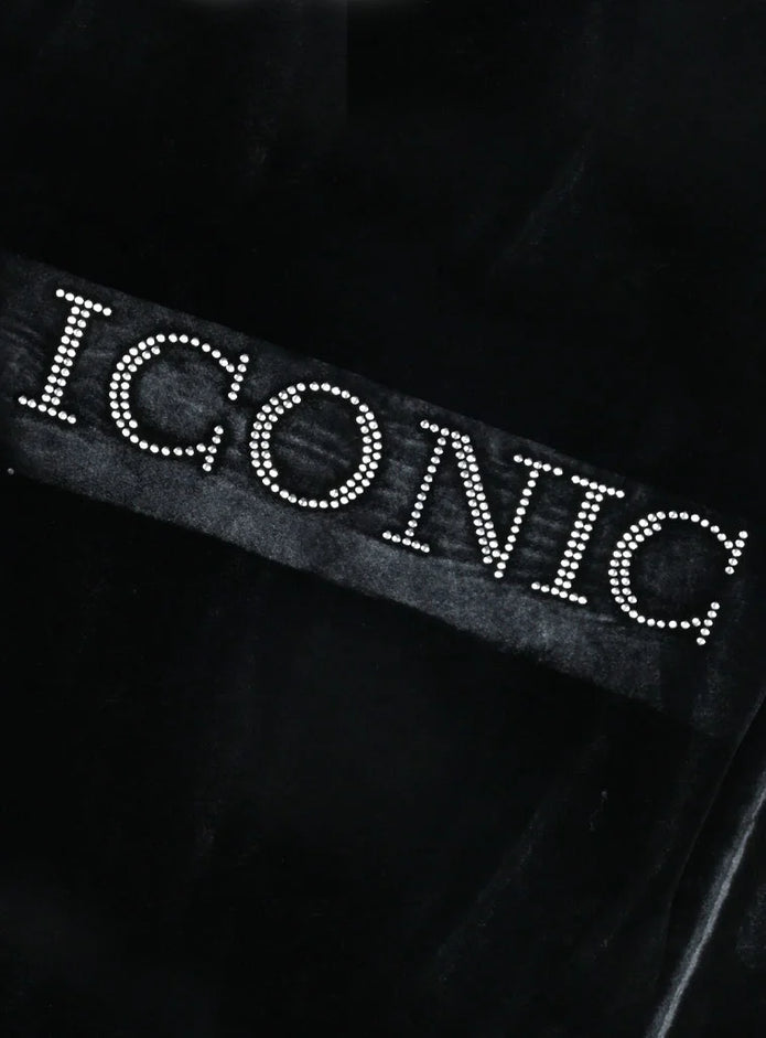 Παιδική βελουτέ ζακέτα Energiers μαύρη με στρασάκια 