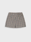 Παιδικό σορτς-φούστα Energiers με καρό pied de poule μοτίβο και αγκράφες