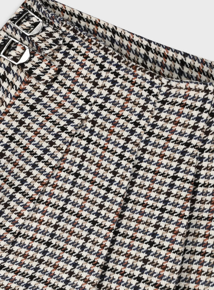 Παιδικό σορτς-φούστα Energiers με καρό pied de poule μοτίβο και αγκράφες