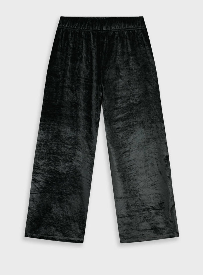 Energiers κοριτσίστικο βελούδινο παντελόνι μαύρο με στρας ICONIC,