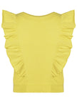 Παιδική κίτρινη μπλούζα κοριτσιού με βολάν στους ώμους από την Energiers