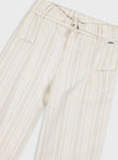Παιδικό εκρού παντελόνι Energiers με κάθετες ρίγες – μπροστινή όψη