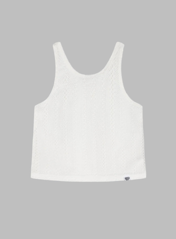 Παιδικό πλεκτό τοπ Energiers σε εκρού χρώμα με ανάγλυφη υφή