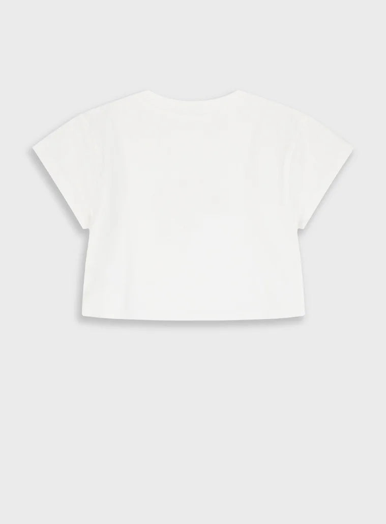 Energiers παιδικό crop μπλουζάκι κοντομάνικο Riviera με floral τύπωμα για κορίτσι