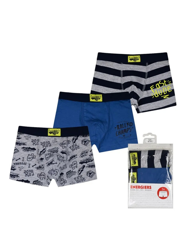 Energies Σετ 3 Παιδικά Μποξεράκια με Ελαστική Μέση