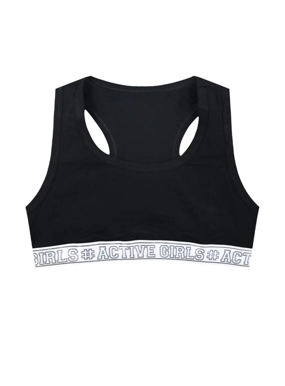 Energiers Σετ 3 Παιδικά Αθλητικά Μπουστάκια #Active Girls - Μαύρο, Λευκό, Γκρι