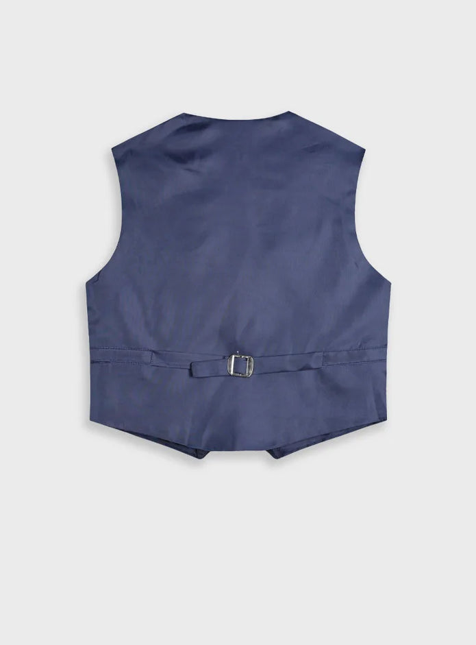 Παιδικό γιλέκο Energiers μπλε σκούρο – λεπτομέρεια μπροστινής όψης με κουμπιά

Παιδικό γιλέκο Energiers μπλε σκούρο – πίσω όψη με ρυθμιζόμενο λουράκι

Παιδικό γιλέκο Energiers μπλε σκούρο – μπροστινή όψη