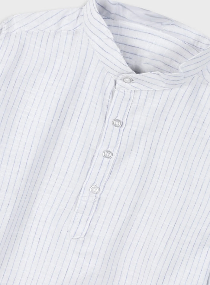 Energiers Παιδικό πουκάμισο αγοριών λευκό με ρίγες και όρθιο γιακά – Tsakalino.gr