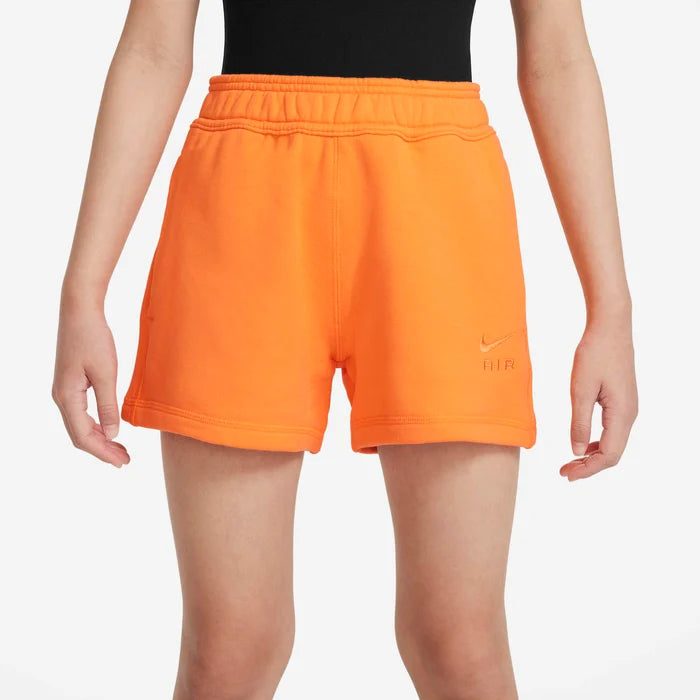 Nike παιδικό πορτοκαλί σορτσάκι Air με ελαστική μέση και πίσω τσέπη με φερμουάρ
