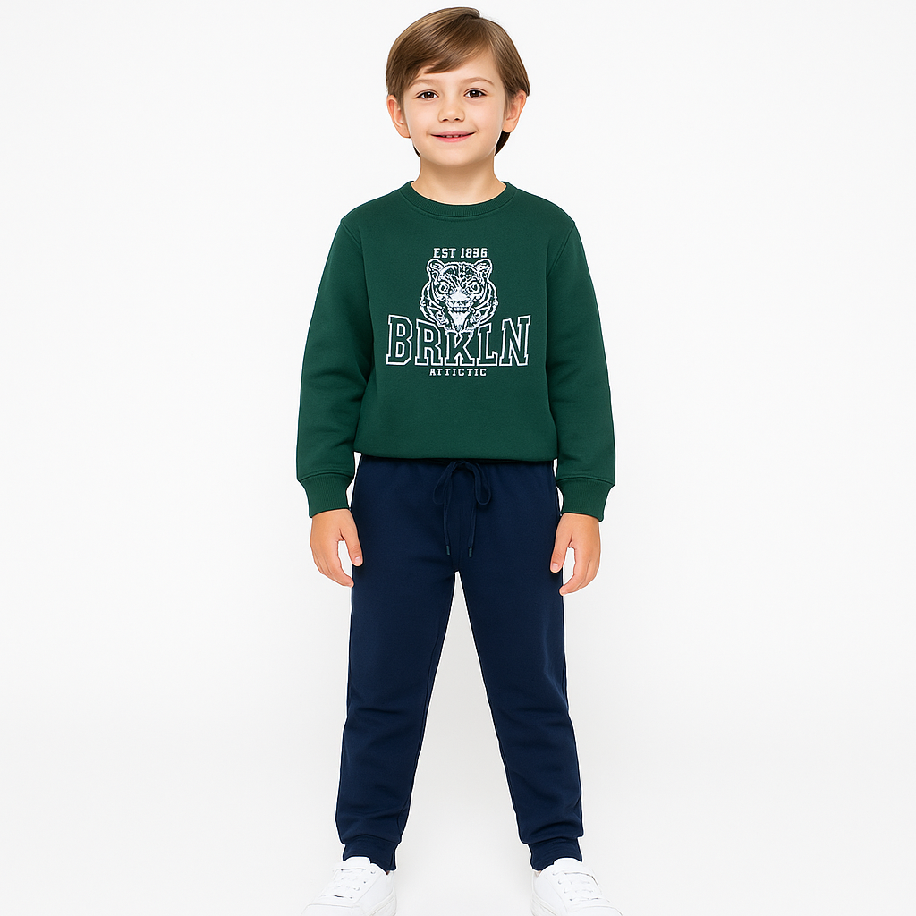 Energiers Παιδικό Σετ Φόρμας BRKLN Πράσινο-Μπλε Για Αγόρι