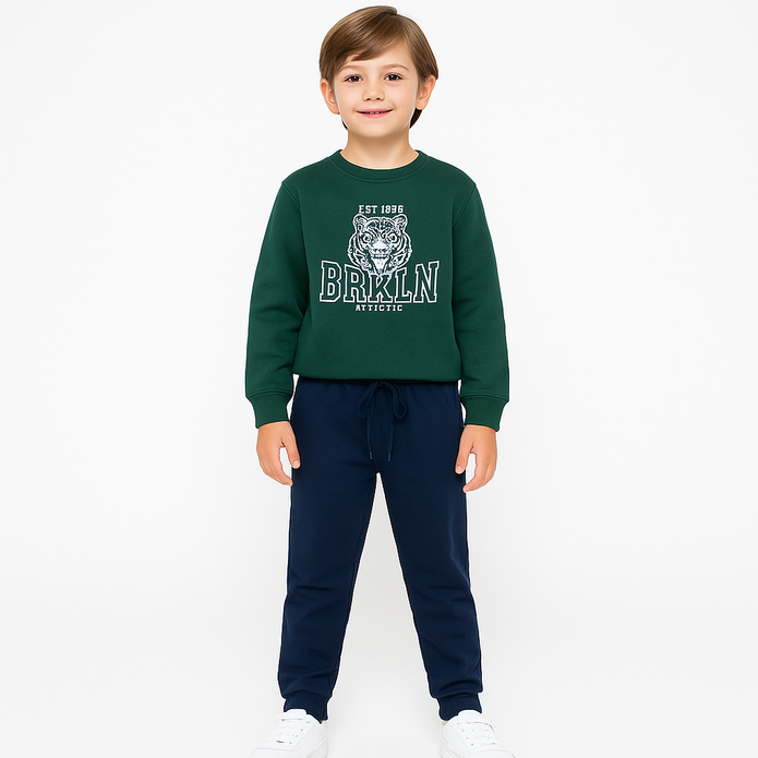 Energiers Παιδικό Σετ Φόρμας BRKLN Πράσινο-Μπλε Για Αγόρι