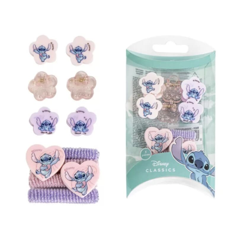 Παιδικό σετ αξεσουάρ μαλλιών Disney Lilo & Stitch σε κουτί