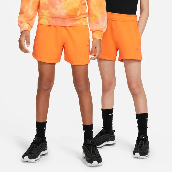Nike παιδικό πορτοκαλί σορτσάκι Air με ελαστική μέση και πίσω τσέπη με φερμουάρ