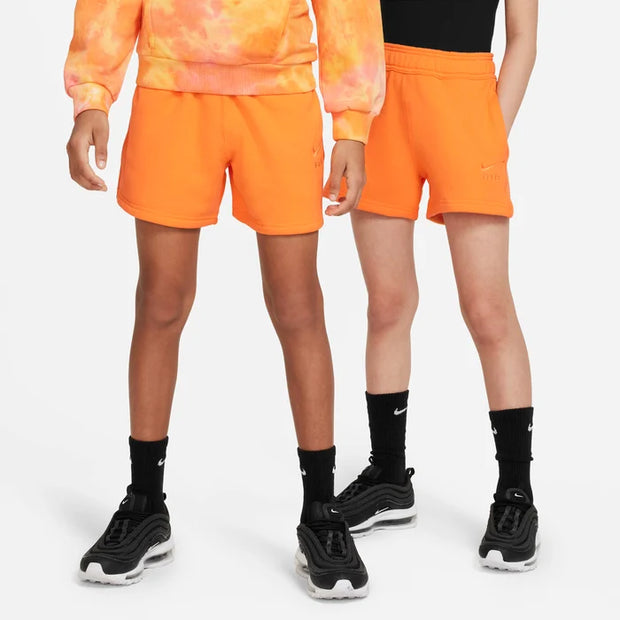 Nike παιδικό πορτοκαλί σορτσάκι Air με ελαστική μέση και πίσω τσέπη με φερμουάρ
