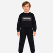 Παιδικό σετ φόρμας Energiers μαύρο με στάμπα “Understand” και παντελόνι με λάστιχο, 100% βαμβάκι.