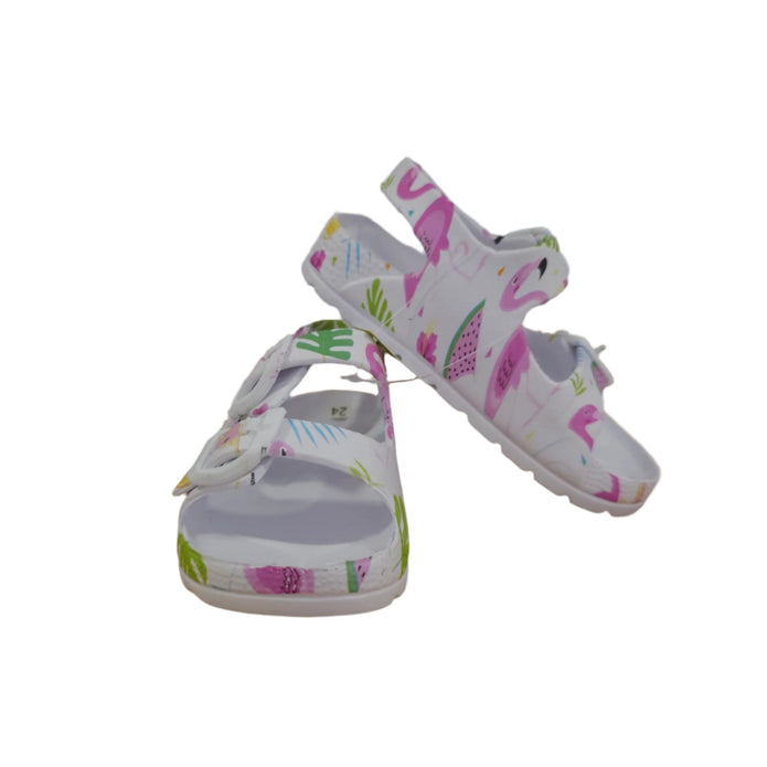 Hot Sand Παιδικά Σανδάλια με Τροπικά Σχέδια και Διπλό Κούμπωμα