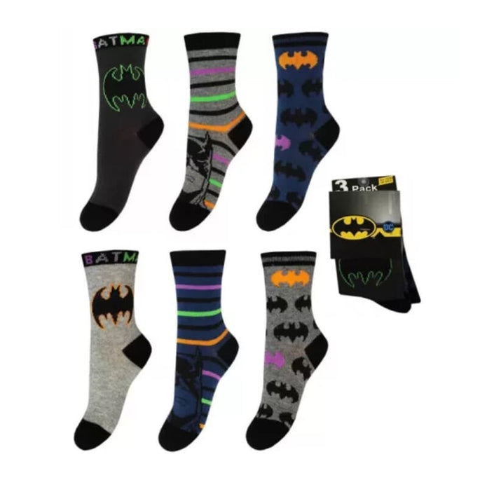 Παιδικές κάλτσες DC Batman σετ 3 τεμαχίων