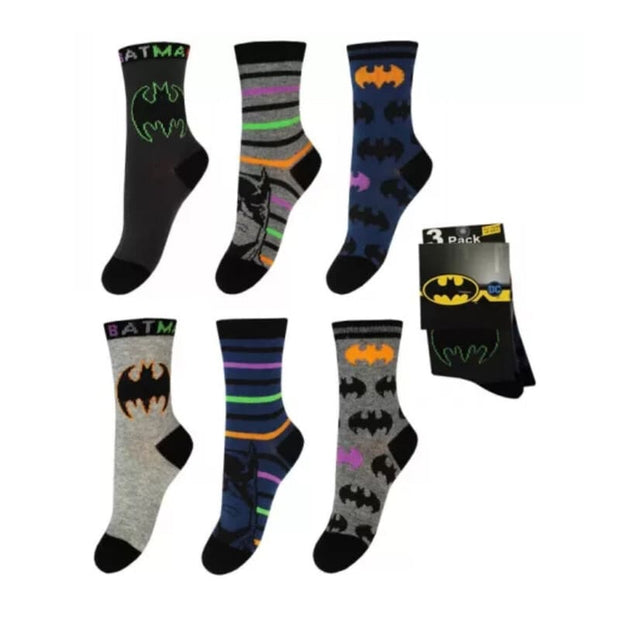 Παιδικές κάλτσες DC Batman σετ 3 τεμαχίων