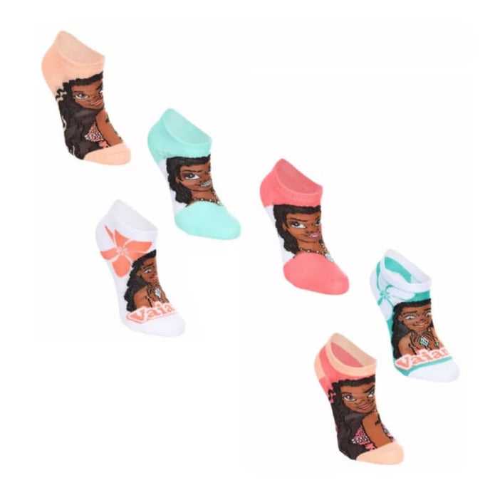 Παιδικές κάλτσες Disney Vaiana σετ 3 τεμαχίων με πολύχρωμα σχέδια