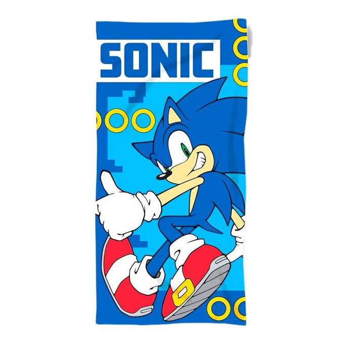 Παιδική πετσέτα θαλάσσης Sonic the Hedgehog σε μπλε χρώμα