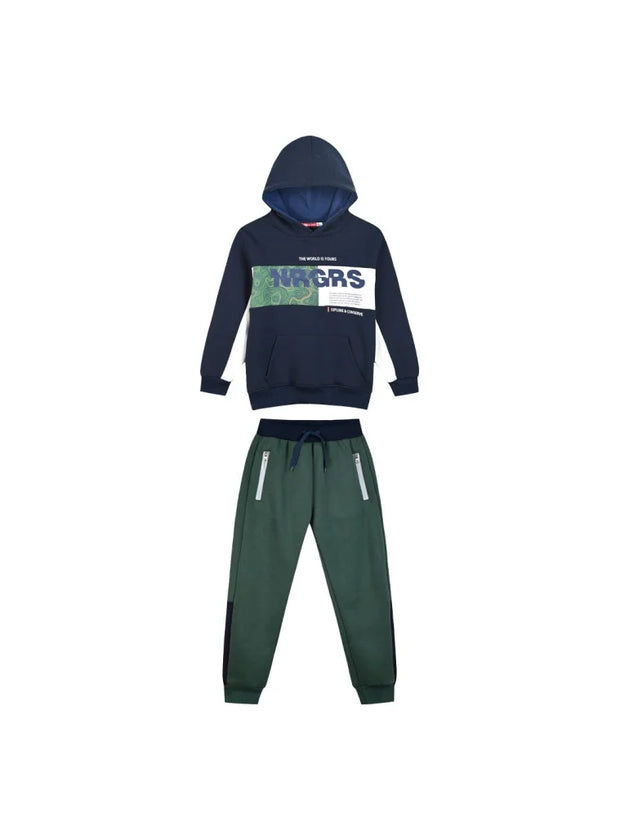 Energiers Kids Tracksuit Set with "World Explorer" Style