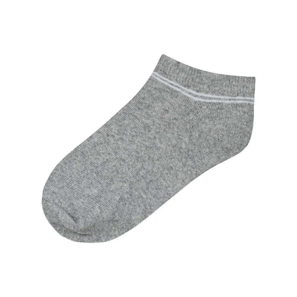 Energiers Set of Children's Low Socks (3 Pairs) – White, Blue and Gray