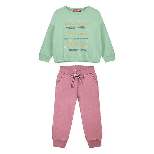 Energiers Children's Tracksuit Set "Great Mind, Good Vibes, Happy Life"