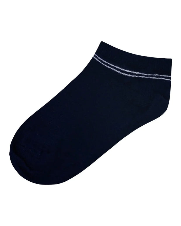 Energiers Set of Children's Low Socks (3 Pairs) – White, Blue and Gray