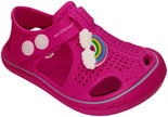 Hot Sand Παιδικά Σανδάλια  με Ουράνιο Τόξο - Φούξια