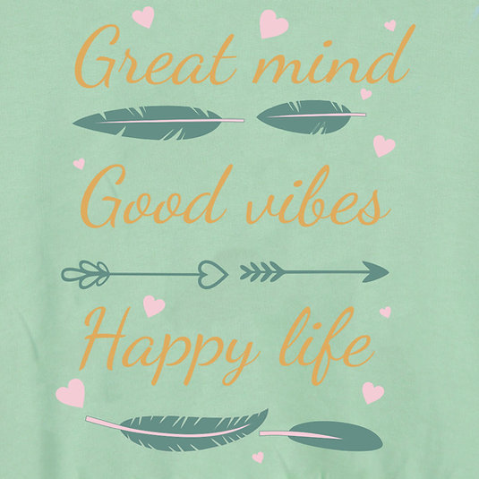 Energiers Children's Tracksuit Set "Great Mind, Good Vibes, Happy Life"