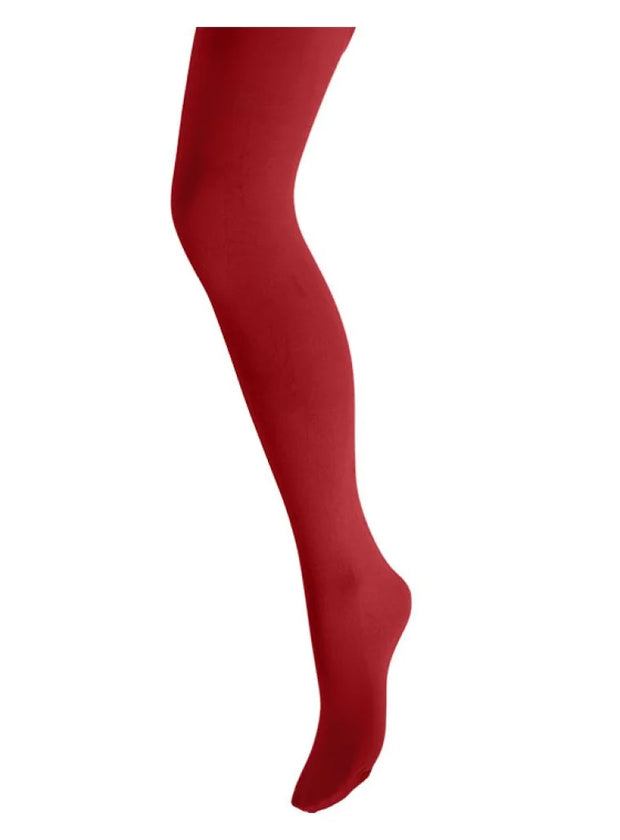 Παιδικό κόκκινο καλσόν με απαλή υφή και άνετη εφαρμογή, ιδανικό για μοντέρνες και ζεστές εμφανίσεις.