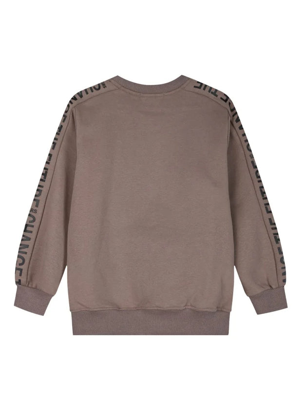 Πίσω όψη αγορίστικου φούτερ Energiers σε χακί χρώμα με μακρύ μανίκι