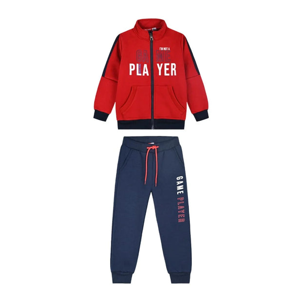 Αγορίστικο σετ φόρμας Energiers Game Player σε κόκκινο και μπλε χρώμα
