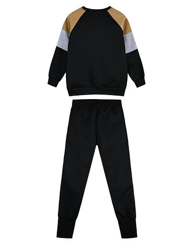 Πίσω όψη αγορίστικου σετ φόρμας Energiers σε μαύρο χρώμα