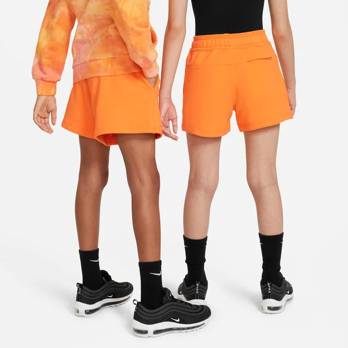 Nike παιδικό πορτοκαλί σορτσάκι Air με ελαστική μέση και πίσω τσέπη με φερμουάρ