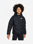 Nike παιδικό μαύρο puffer μπουφάν με κουκούλα FN7730-010