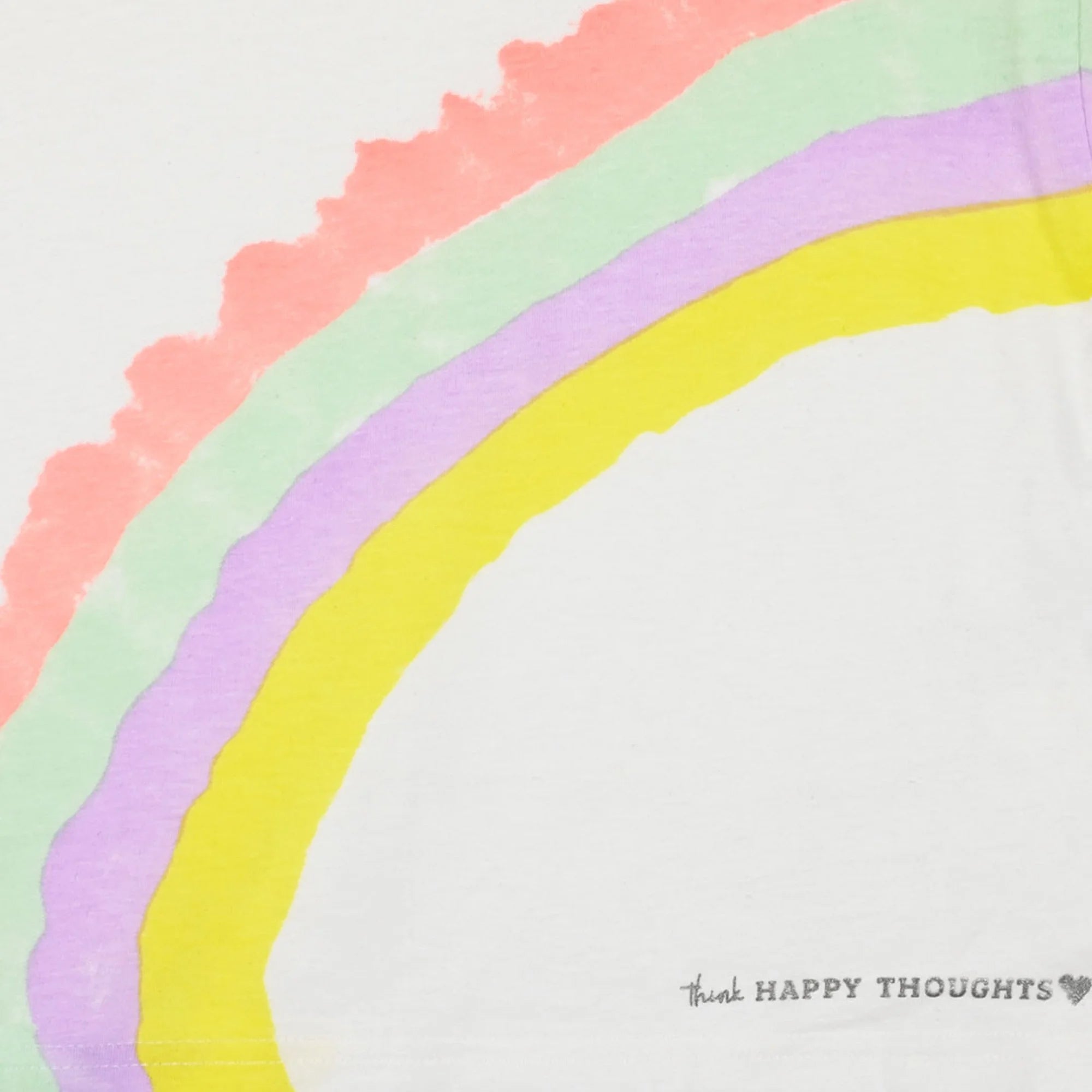 Εικόνα λευκού σετ με πολύχρωμο σχέδιο ουράνιου τόξου και μήνυμα 