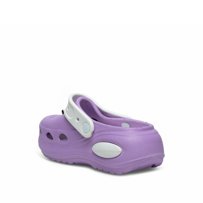 Παιδικές μωβ παντόφλες Twingo με charms και λευκό λουράκι
crocs